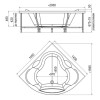 Radomir Ванна акриловая "КАТРИН" 1450х1450