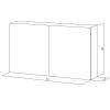 Зеркальный шкаф 80 см AM.PM Spirit M70FUX0602WG