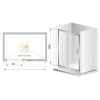 Cezares душевые ограждения PORTA-BF-1-120-C-Cr