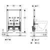 Инсталляция для биде GEBERIT DUOFIX 111.524.00.1