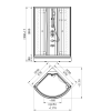 Душевая кабина "Паола-2 ЛЮКС" 1040х1040х1980