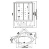 Душевой бокс "ЛАУРА компл. 2" 1280х1280х2400