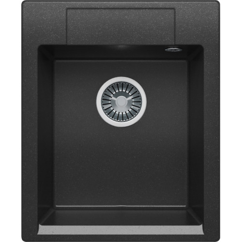 Кухонная каменная мойка Polygran ARGO-420 черная