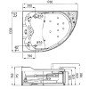 Акриловая ванна Gemy G9086 K L