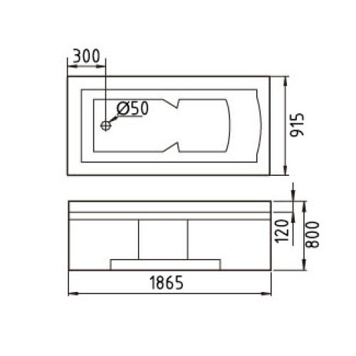 Акриловая ванна Gemy G9057 II K L