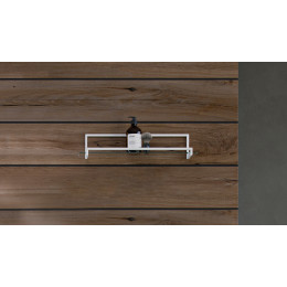 Полка металлическая со стеклом Velvex Gelou 50 White pkGEL.50-58