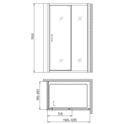 Душевой уголок Gemy Sunny Bay S28131B/A1