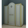 Душевой уголок  CEZARES RETRO-AH-13-130/100-CP-Br-L