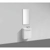 Мебель для ванной Belbagno Mini Bianco Laccato Lucido подвесная, с полкой, левосторонняя 50x26x60