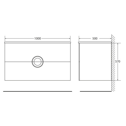 МЕБЕЛЬ ДЛЯ ВАННОЙ КОМНАТЫ BELBAGNO ONDA-1000 Bianco Lucido