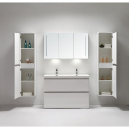ENERGIA-N Мебель для ванной напольная с двумя выкатными ящиками, с доводчиками ENERGIA-N-1200-2C-PIA-2-BL Bianco Lucido, 1200x480x800