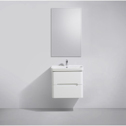 Мебель для ванной Belbagno LUXURY Bianco Laccato Lucido с двумя выкатными ящиками 57x46.5x56