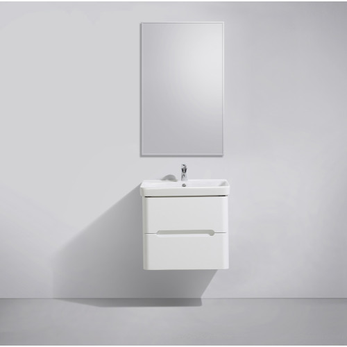 Мебель для ванной Belbagno LUXURY Bianco Laccato Lucido с двумя выкатными ящиками 57x46.5x56