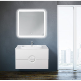 МЕБЕЛЬ ДЛЯ ВАННОЙ КОМНАТЫ BELBAGNO ONDA-800 Bianco Lucido