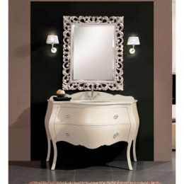 Мебель для ванной Carlotta Tortora Opaco  с двумя выдвижными ящиками 131x60x85