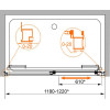 Душевая дверь Cezares LUX-SOFT-BF-1-120-С-Cr