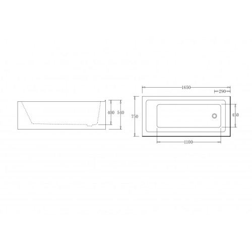 АКРИЛОВАЯ ВАННА BELBAGNO BB82-1650-R