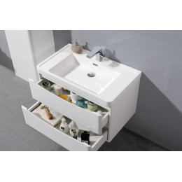 Мебель для ванной BelBagno Ancona-N 80 Bianco Onda с 2 ящиками