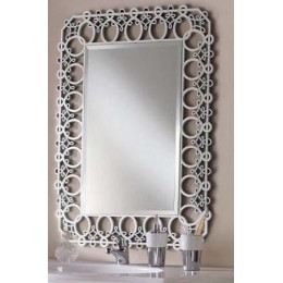 ЗЕРКАЛО CEZARES BEATA 83x108 Foglia Argento