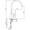 Смеситель для кухни Cezares OVER-LL-01-Cr