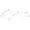 Поддон для душа Cezares TRAY-A-AH-120/90-15-W акриловый, прямоугольный
