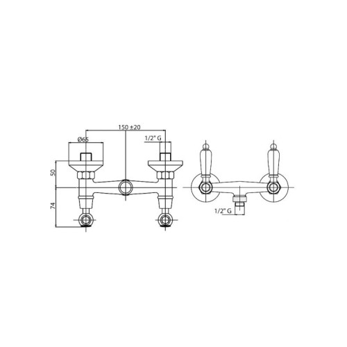 Смеситель для душа Cezares FIRST D (FIRST-D-03/24-M)