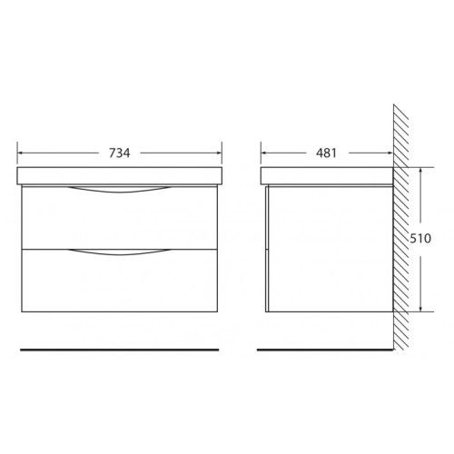 Мебель для ванной комнаты BELBAGNO FLY-700 Rovere Nature