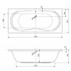 Акриловая ванна CEZARES AMALFI-180-80-45