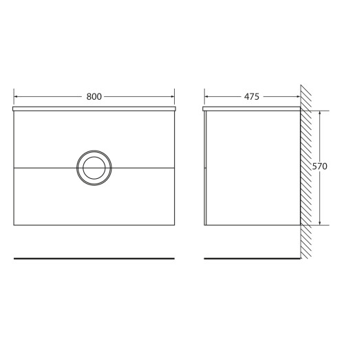 МЕБЕЛЬ ДЛЯ ВАННОЙ КОМНАТЫ BELBAGNO ONDA-800 Bianco Lucido