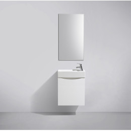 Мебель для ванной Belbagno Mini Bianco Frassinato подвесная, с полкой, правосторонняя 50x26x60