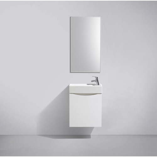 Мебель для ванной Belbagno Mini Bianco Frassinato подвесная, с полкой, правосторонняя 50x26x60