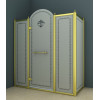 Душевой уголок  CEZARES RETRO-AH-13-130/100-PP-G-R