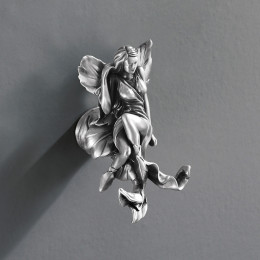 Крючок двойной Art&Max FAIRY AM-0982-T серебро