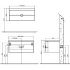 Мебель для ванной BelBagno Senso 62 Bianco Lucido с 2 ящиками