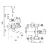 Смеситель Cezares Diamond DIAMOND-VD-01-Sw-N для ванны с душем