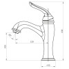 Смеситель на раковину BELBAGNO TIFFANI TIF-LVM-CRM