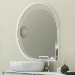 Зеркало с увеличительным зеркалом и со встроенной LED подсветкой Cezares 45012