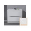 Мебель для ванной ANCONA-N Bianco Quadrato напольная с двумя выкатными ящиками 80x48x80