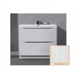 Мебель для ванной ANCONA-N Bianco Quadrato напольная с двумя выкатными ящиками 80x48x80