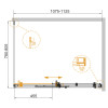 ДУШЕВОЙ УГОЛОК CEZARES STYLUS-SOFT-AH-1-110/80-C-Cr