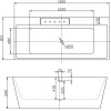 Акриловая ванна BelBagno BB19-BIA