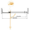 Душевая дверь Cezares SLIDER-B-1-80/90-C-Cr