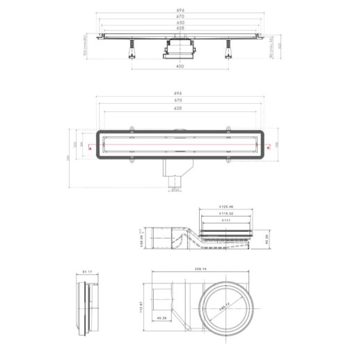 Confluo Premium White Glass Line 650