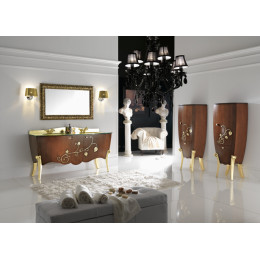 Мебель для ванной Cezares MARGOT 108 с двумя распашыми дверцами Panna, Bianco Ghiaccio