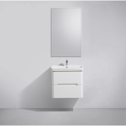 Мебель для ванной Belbagno LUXURY Bianco Laccato Lucido с двумя выкатными ящиками 50x46.5x56