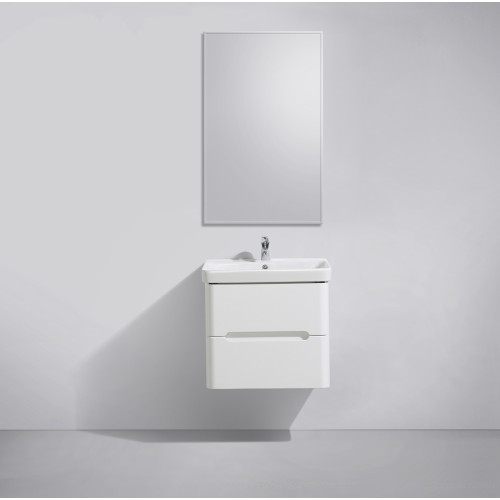 Мебель для ванной Belbagno LUXURY Bianco Laccato Lucido с двумя выкатными ящиками 50x46.5x56