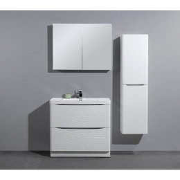 Мебель для ванной BelBagno Ancona-N 90 Bianco Onda с 2 выкатными ящиками