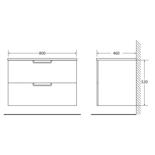 МЕБЕЛЬ ДЛЯ ВАННОЙ КОМНАТЫ BELBAGNO LETICIA-800 Tortora Opaco