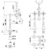 Смеситель Cezares Nostalgia NOSTALGIA-VDP-03/24 напольный