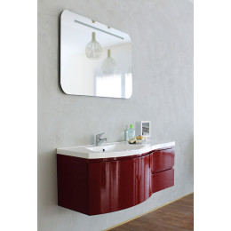 Мебель для ванной BelBagno Prospero 120 Rosso Lucido с 3 ящиками